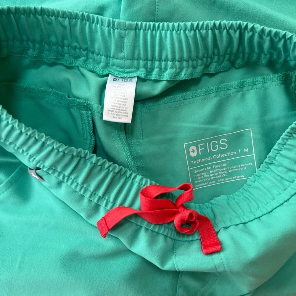 FIGS Men’s Tansen Jogger Scrub Pants Limited Edition Surgical Green (PO #1918) M